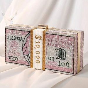 Pink Bling Money Bag (BRAND NEW)